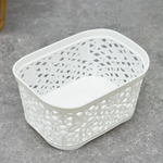 Корзина для хранения 1л "Keeplex Fiori" 16,3*12,2*8,7см, белое облако