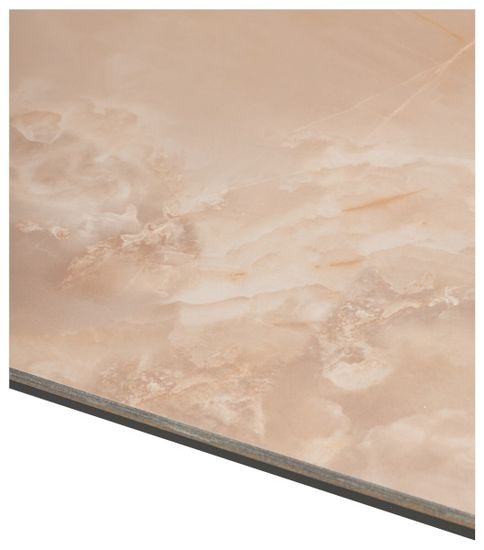 Стол CORNER 120 GLOSS AMBER JADE SOLID CERAMIC / BLACK