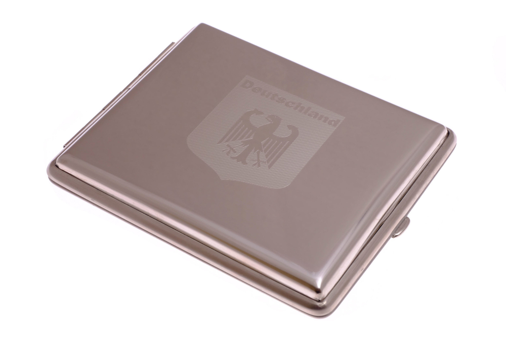 Портсигар Stoll на 24 сигареты, нержавеющая сталь