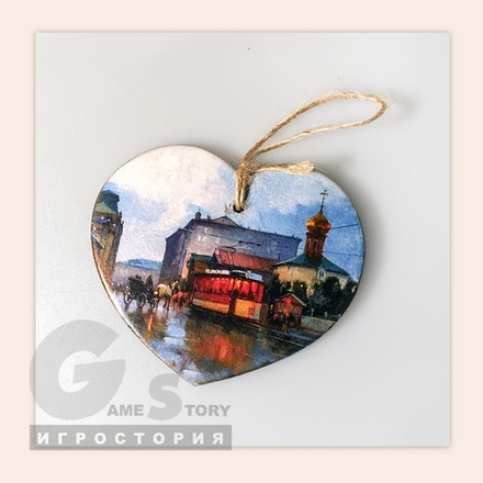 Декоративное сердце “Старая Москва”