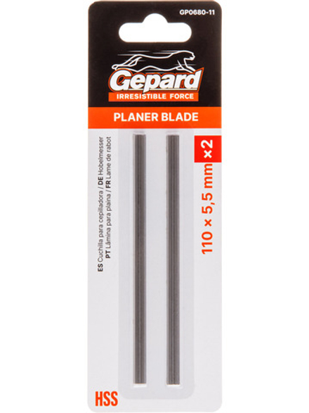 Нож для рубанка 110x5.5мм 2шт. GEPARD