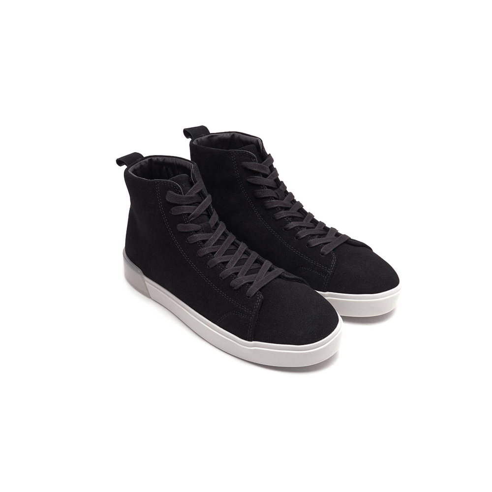 Кожаные кроссовки Calvin Klein - черный(HM0HM00756)