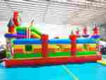 Надувной батут "Цирк приехал" с горкой
