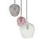 Светильник подвесной каскадный aurora, D50 см, сливовый/серый/прозрачный