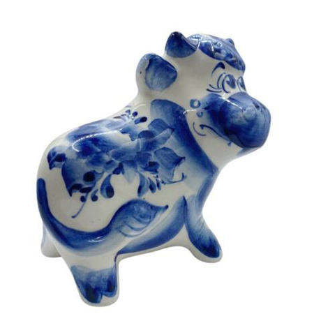 Фигурка бык Батя гжель