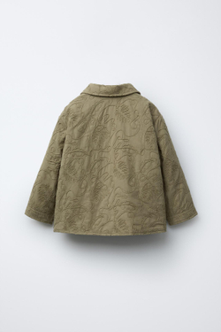 ZARA КУРТКА С ВОРОТНИКОМ-СТОЙКОЙ, СВЕТЛО-КОРИЧНЕВЫЙ