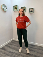 Брюки женские "300 Ф.П" изумруд длина 7/8 (Галатея)