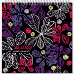 Блокнот-скетчбук QUADRO SUPERBIG BLACK 20 листов на металлическом гребне