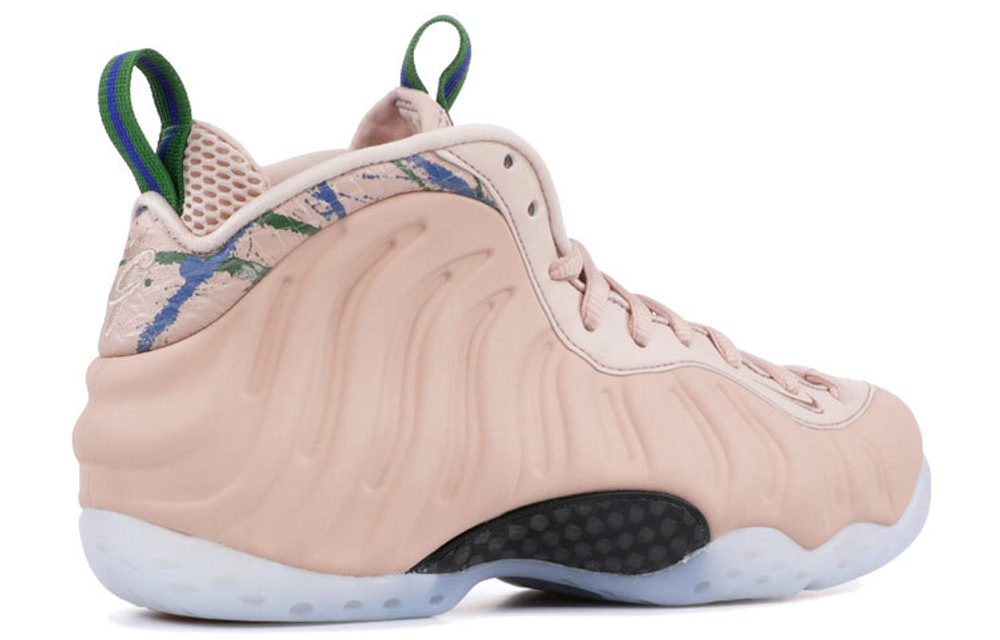 Nike Foamposite One particle beige milk tea spray wear high help retro basketball shoes women pink