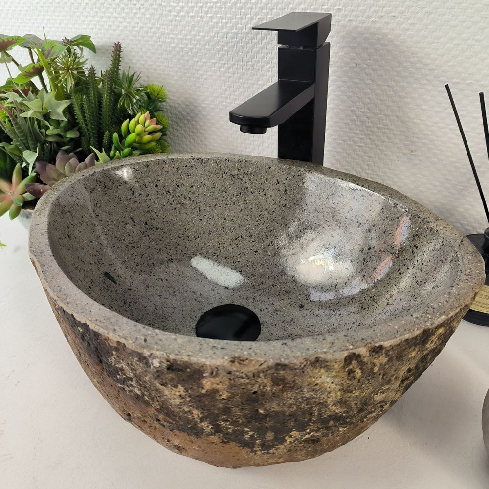 Раковина из речного камня RS-65441 42*31*14 0856