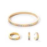 Серьги-пусеты Coeur de Lion Multicolor Pastel Gold 0131/21-1590