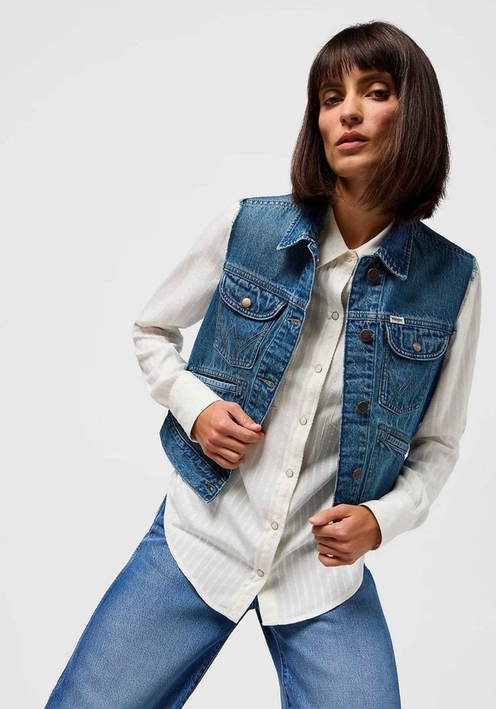 Куртка SHRUNKEN DENIM VEST 112350356