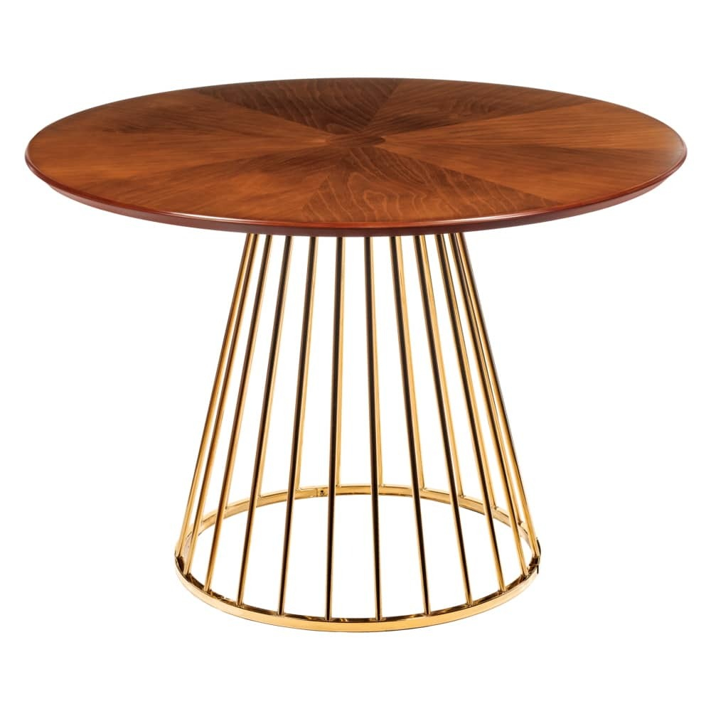 Стол Liverpool 110см, золотистые ножки