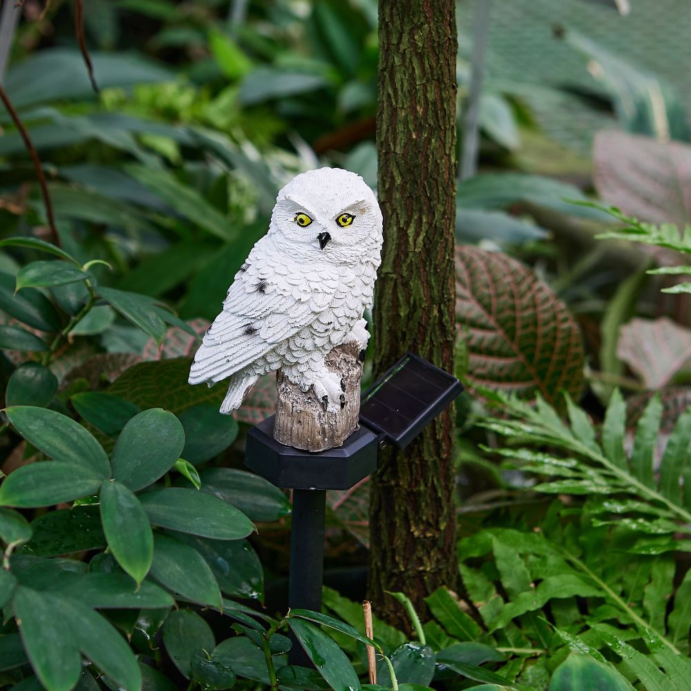 USL-S-823-PM290 POLAR OWL Садовый светильник на солнечной батарее Полярная сова. 1 светодиод. Теплый белый свет. 1xАA Ni-Mh аккумулятор в-к. IP44. TM Uniel