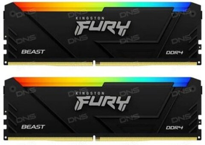 Оперативная память KINGSTON FURY Beast DDR4 32GB 3600MHz CL18 KF436C18BB2AK2/32