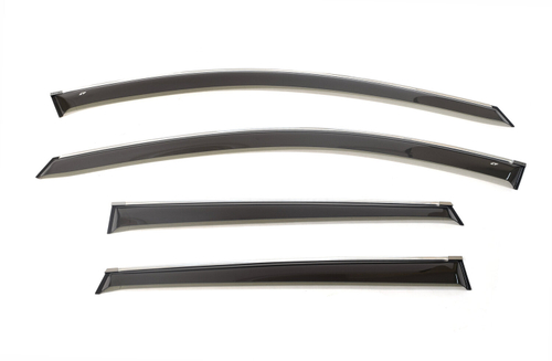 Дефлекторы боковых окон Cobra Tuning на Opel Antara 2010 хромированный молдинг арт.O13410CR