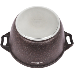 Кастрюля 2л со стекл. крышкой, АП линия «Granit Ultra Induction» (red)