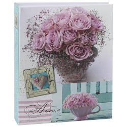 Фотоальбом Image Art IA-200PP серия 068 свадебный Цветы термосварка 10х15 50 листов 200 фото | Image Art