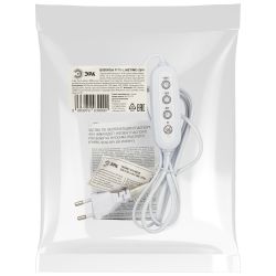 Таймер для светильника ЭРА FITO-LINETIME 2 pin (9/12/15 H) с проводом 1,5 м