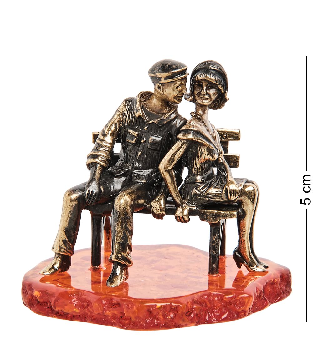 AM-1158 Фигурка «Не пара» (латунь, янтарь)