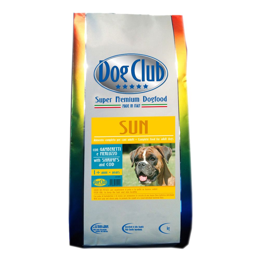 Сухой корм Dog Club Sun гипоаллергенный корм на рыбной основе для взрослых собак всех пород 12 кг