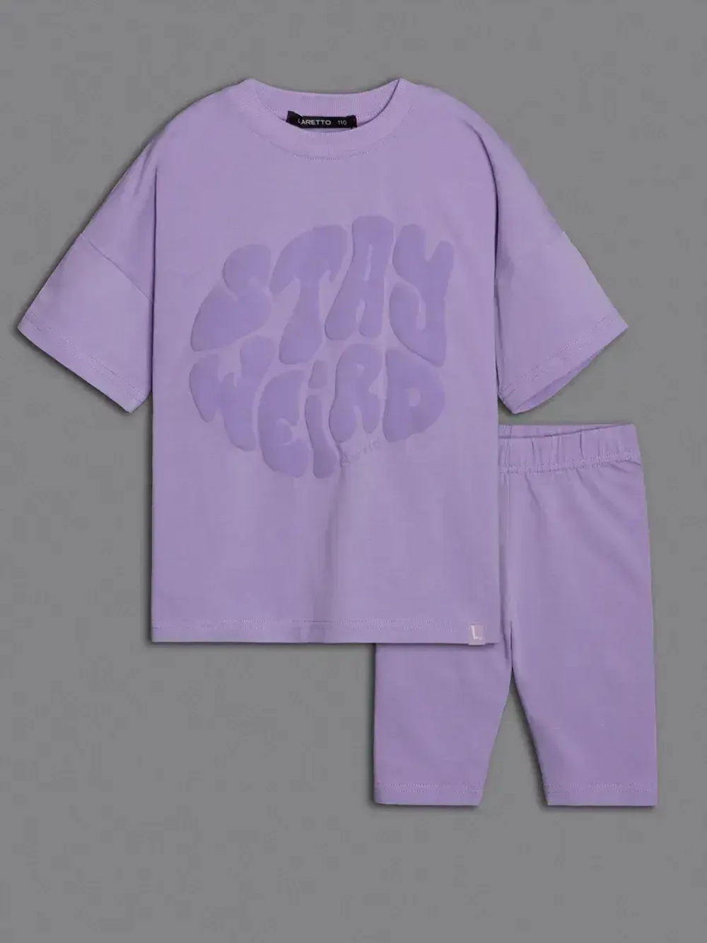 Летний костюм для девочки с велосипедками