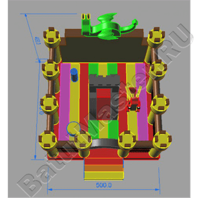 Коммерческий надувной батут "Замок дракона"