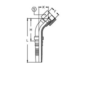 Фитинг DN 38 JIC (Г) 1.7/8 (45) Interlock