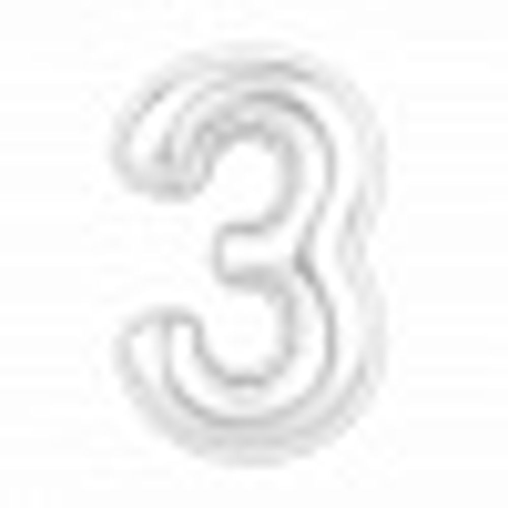 Agura Шар-цифра, фольга, Белый блеск Slim "Цифра 3", 102 см (БГ-60)