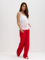 Блуза из кружева, белая