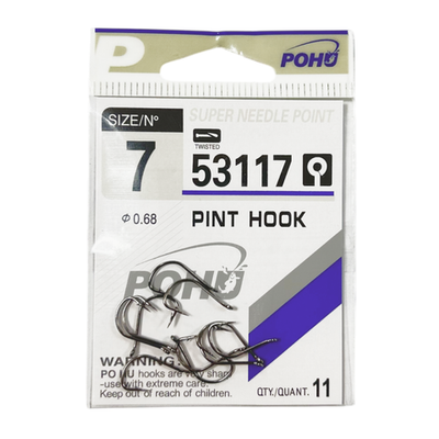 Крючки рыболовные POHU 53117 №7 (УП/10шт)
