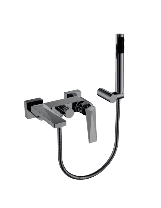 Смеситель для ванны с душ.гарнитуром VENTURO Shine Gun Metall