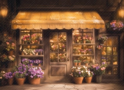 Витрина в темных тонах №1 - фон неопреновый