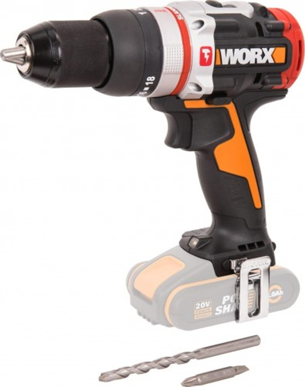 Дрель-шуруповерт аккумуляторная Worx WX354.9 без АКБ и ЗУ ударная, бесщеточная WX354.9