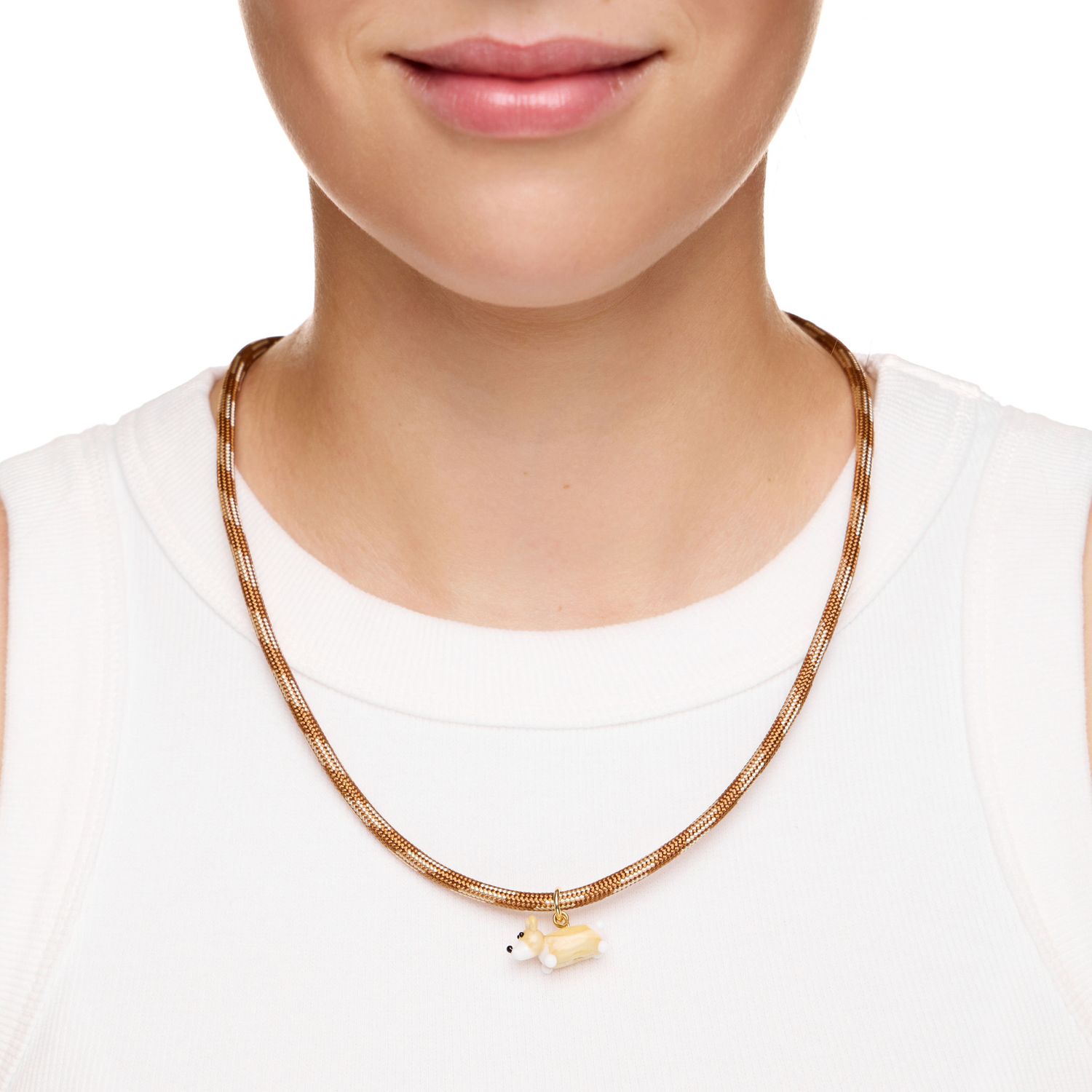 Колье Knitted Cutie Necklace - Corgi