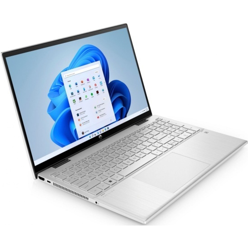 Ноутбук HP Pavilion x360 15-er1115nw, 15.6&quot; (1920x1080) IPS сенсорный/Intel Core i7-1255U/8ГБ DDR4/512ГБ SSD/Iris Xe Graphics/Windows 11 Home, серебристый [714T8EA]