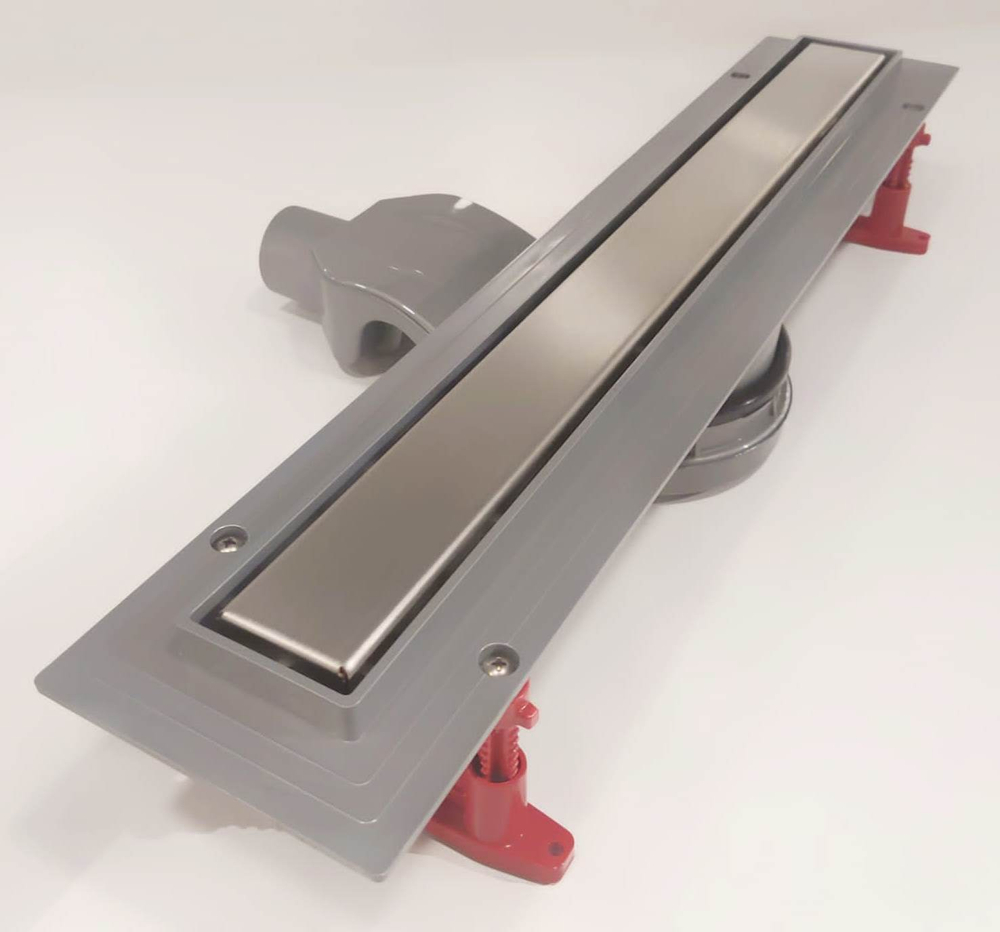 Душевой лоток CK DRAIN 1105-00165 65 см, с мокрым затвором, щелевая/под плитку  решетка из нержавеющей стали