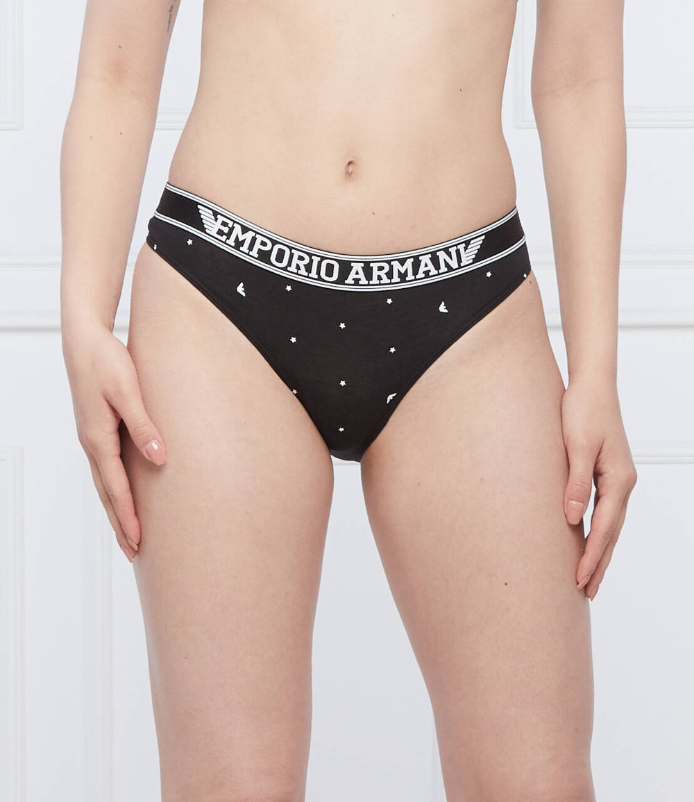 трусики-бразилианки 2 шт. Emporio Armani - черный(163337 2R219)