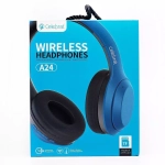 Накладные Bluetooth наушники Celebrat A24 blue