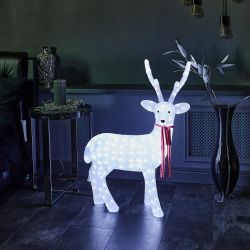 ULD-M6393-200-STA WHITE IP20 DEER-1 Фигура светодиодная Олень-1. 72x97см. 200 светодиодов. Белый свет. Провод прозрачный. TM Uniel