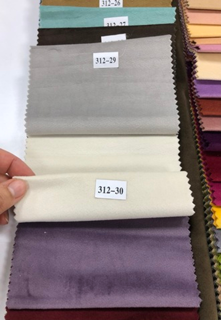 Шторы из однотонного бархата матового, цвет 30