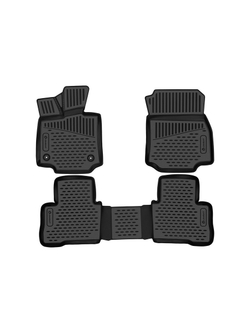 Коврики в салон для TOYOTA Venza (II) 2020-, 3шт. (полиуретан) ELEMENT3DAN0271210K