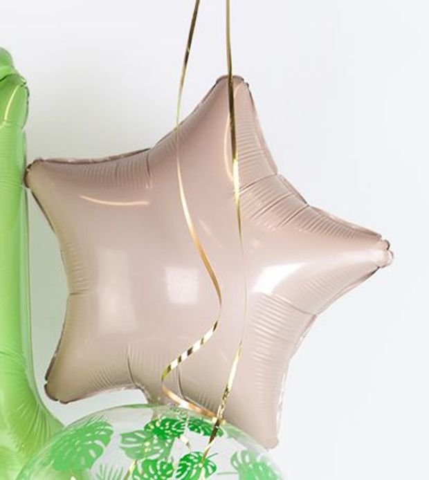 Ag Шар Звезда 19''/48 см, Мистик Кремовый Сатин (БГ-15)