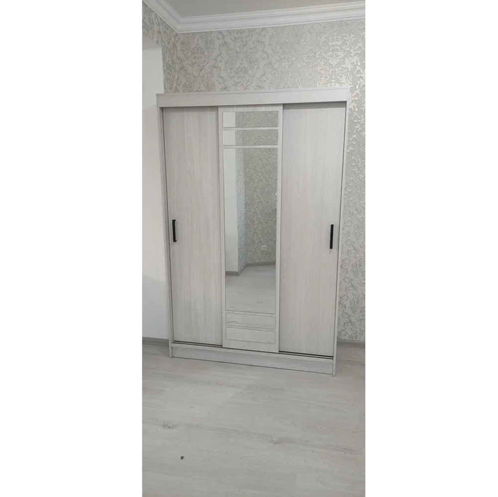 Шкаф-купе Тео ШКК-02, ясень белый