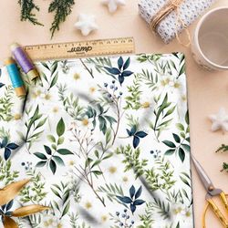 Ткань премиум флис луговое разнообразие