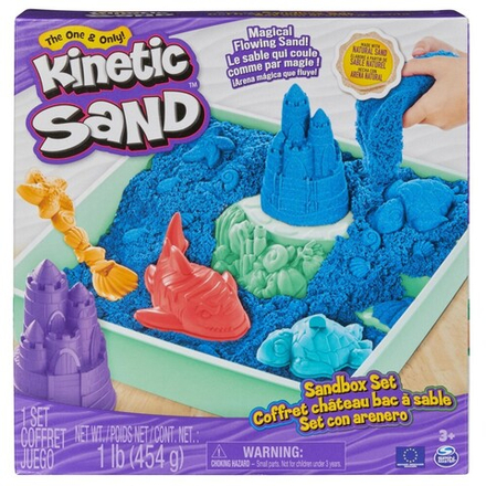 Kinetic Sand - Кинетическая песочница с голубым песком 454 г 20146480 / артикул   71402 6067478 20146480  / GTIN 778988404935