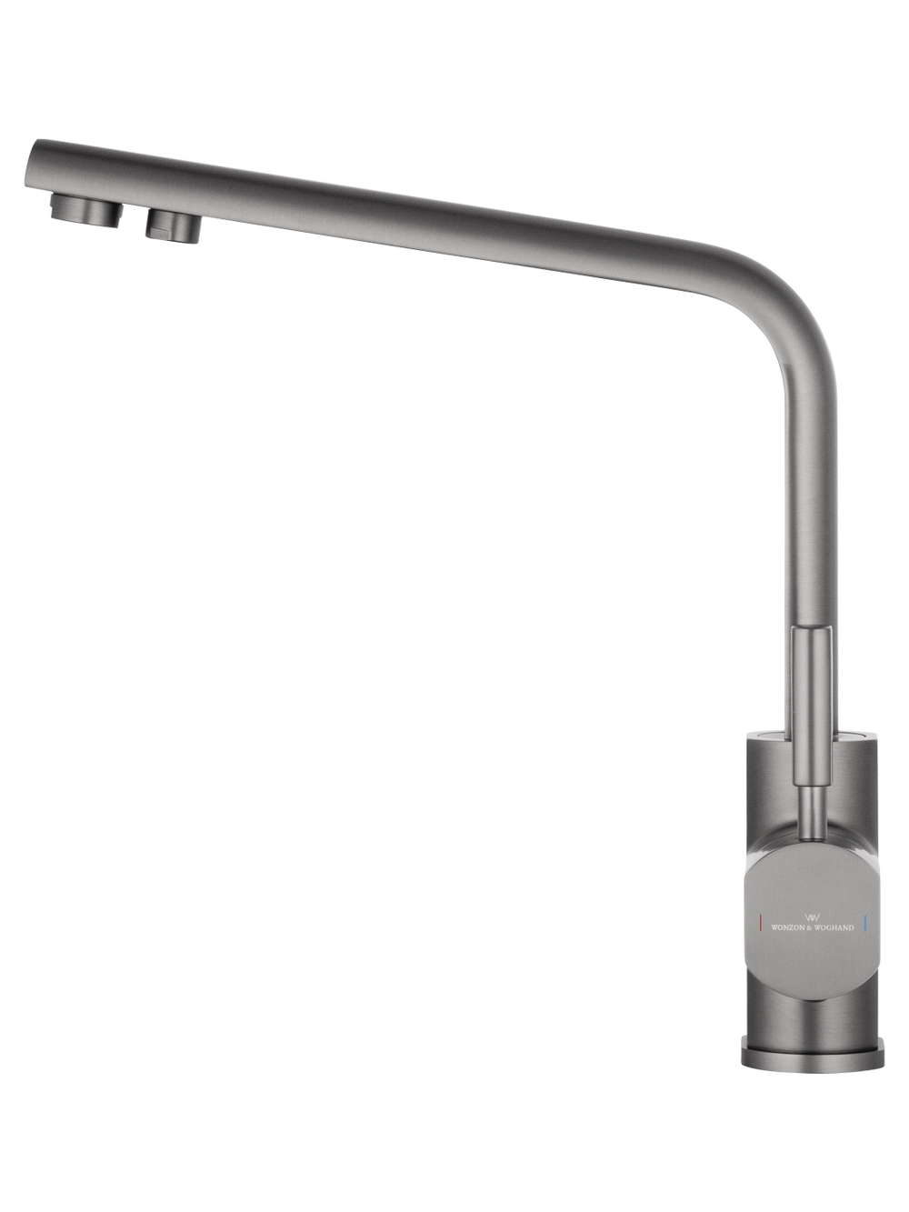 Смеситель для кухни с подключением фильтра WONZON & WOGHAND, Темный графит (WW-88458003-BGM)