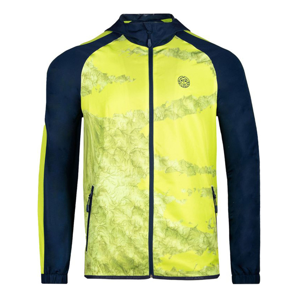 Мужские теннисные Костюмы BIDI BADU Kidane Tech Tracksuit Men - Lime, Dark Blue