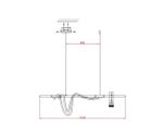 Подвес диммируемый Кайли черный L120 h120 Led 40W+GU10 1*10W (4000K) с пультом ДУ