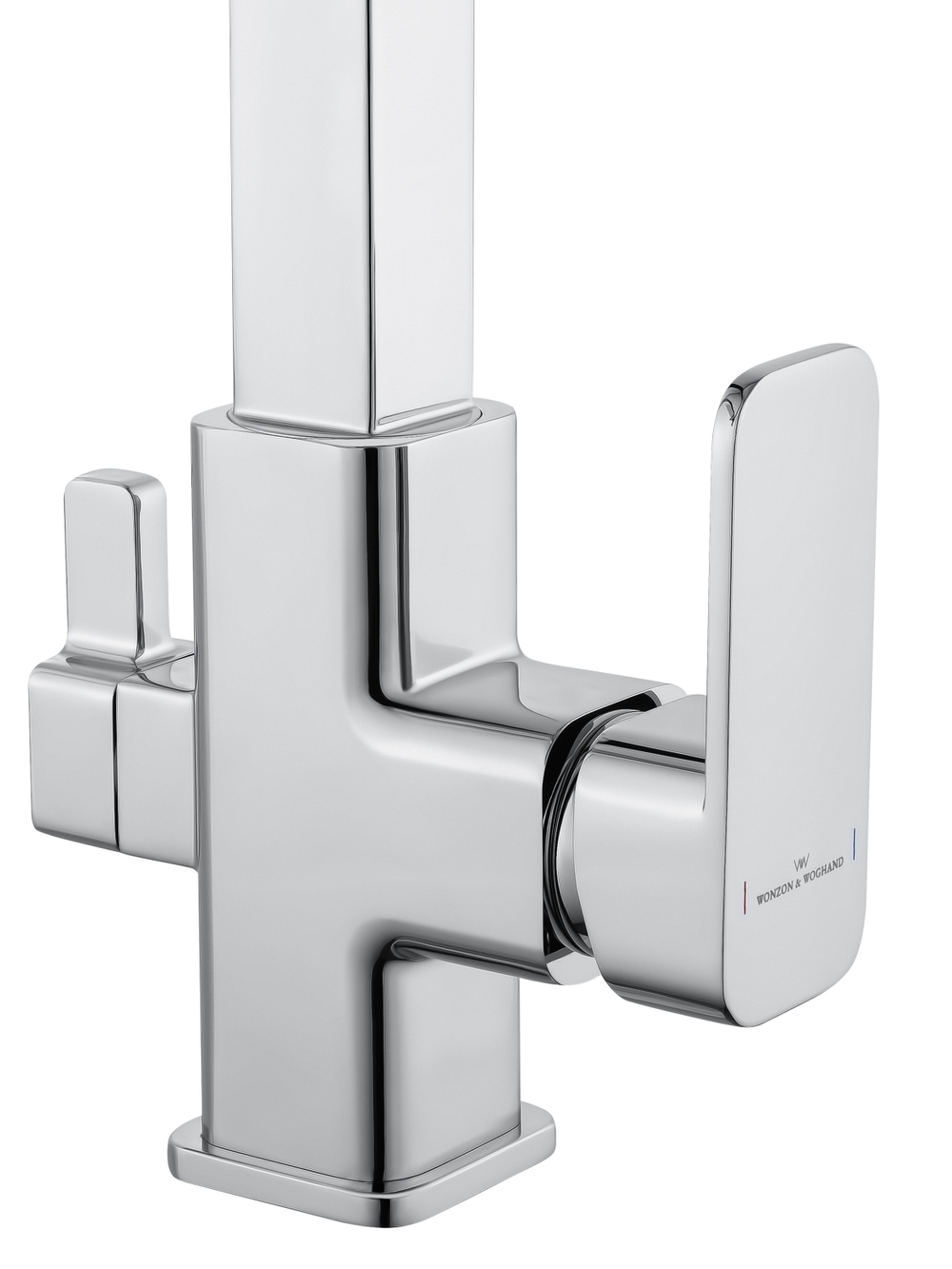 Смеситель для кухни с гибким изливом и подключением фильтра WONZON & WOGHAND, Хром (WW-88458012-CR)